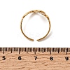Hollow Heart 304 Stainless Steel Open Cuff Rings for Women RJEW-A091-23G-5