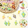 20Pcs 10 Colors Handmade Lampwork Pendants PALLOY-CJ00166-3