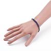 Faceted Non-Magnetic Synthetic Hematite Beads Stretch Bracelets BJEW-JB03265-4