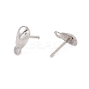 Non-Tarnish 304 Stainless Steel Stud Earring Findings STAS-P307-16P-2