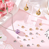 120Pcs 12 Styles Brass Bead Cap Pendant Bails DIY-SP0004-26-3