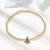 Christmas Brass Micro Pave Cubic Zirconia Link Bracelets BJEW-K289-01B-G-2