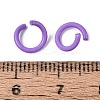 Spray Painted Iron Open Jump Rings IFIN-T017-04B-14-2
