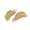 Brass Enamel Pendants KK-D336-06G-02-2