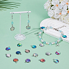 40Pcs 10 Colors Resin Pendants RESI-GO0001-09-4