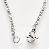 Non-Tarnish 201 Stainless Steel Puppy Pendant Necklaces NJEW-T009-JN042-1-40-3