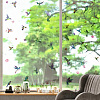 8Pcs 8 Styles Rectangle Plastic Window Stickers DIY-WH20015-003-5