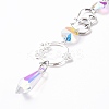 AB Color Plated Crystal Bullet Big Pendant Decorations LS-HJEW-G019-03F-8