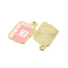 Golden Plated Alloy Enamel Pendants LS-X-ENAM-Z017-12G-03-2