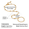 304 Stainless Steel Pave Clear Cubic Zirconia Flat Round Hand Chain Finger Ring Bracelets for Women OK9358-6