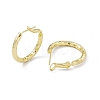 Rack Plating Brass Rectangle Pattern Huggie Hoop Earrings for Women EJEW-I277-06G-2