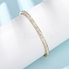 304 Stainless Steel Micro Pave Cubic Zirconia Hinged Bangles for Women BJEW-B161-06G-1