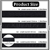 9 Yards 4 Styles Flat Non-slip Transparent Silicone Polyester Elastic Band OCOR-GF0004-20-2