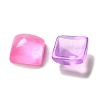 Transparent Resin Decoden Cabochons with Glitter Powder X-RESI-E053-08B-2