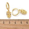 Brass Cubic Zirconia Hoop Earrings EJEW-Q015-02G-D-3