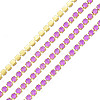 Brass Rhinestone Strass Chains CHC-N017-003B-C09-1