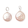 Natural Baroque Keshi Pearl Pendants PALLOY-JF04920-01-1