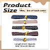 10M 5 Colors Polyester Polka Dot Printed Grosgrain Ribbon OCOR-LP0002-64-2