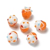 Handmade Lampwork Bumpy Beads LAMP-M022-01F-1