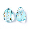 Transparent Spray Painted Glass Charms GLAA-T016-36-H01-3