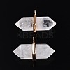 Natural Quartz Crystal Double Terminal Pointed Pendants G-N345-09A-1