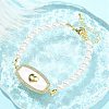 Brass Micro Pave Clear Cubic Zirconia Bracelets LS-BJEW-S158-04G-1