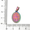 Ion Plating(IP) 201 Stainless Steel Pendants STAS-O111-05M-3