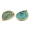 Natural Turquoise Dyed Pendants G-E609-02G-03-2