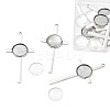 9Pcs Tibetan Style Alloy Cross Pendant Cabochon Settings DIY-FS0009-48-3