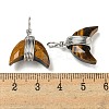 Natural Mixed Stone Copper Wire Wrapped Pendants G-B079-01P-4