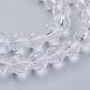 Transparent Glass Bead Strands X-GLAA-R095-10mm-15-3