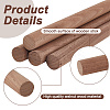 Round Walnut Wooden Sticks LS-WOOD-WH0034-27B-4