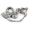 Zinc Alloy Colorful Rhinestone Brooch JEWB-U011-03AS-01-2