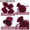 20Pcs Gourd Velvet Drawstring Bags TP-BBC0001-07A-05-6