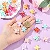 30Pcs UV Plating Opaque Acrylic Beads OACR-YW0004-16-5