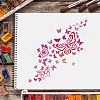 Plastic Reusable Drawing Painting Stencils Templates DIY-WH0172-366-6