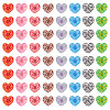 Printed Opaque Resin Cabochons CRES-TA0001-72B-3