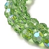 Electroplate Transparent Glass Beads Strands EGLA-A035-T6mm-L09-3