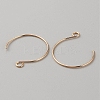 Brass Earring Hooks KK-WH0044-141B-G-2