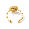 Adjustable 304 Stainless Steel Finger Rings Components STAS-K278-04D-G-3