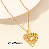 304 Stainless Steel Heart Pendant Necklaces for Men and Women FS-WG1B83F-02-1