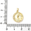 Brass Micro Pave Cubic Zirconia Pendants KK-P334-29G-3