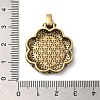 Brass with Cubic Zirconia & Enamel Pendants KK-Z033-07AS-3