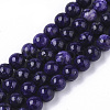 Natural Quartzite Jade Beads Strands G-S150-57-6mm-1-1