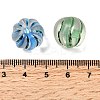 Spray Painted Transparent Acrylic Beads OACR-H054-09-3