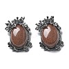 Synthetic Goldstone Pendants G-H083-01AS-02-1