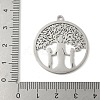 304 Stainless Steel Pendants STAS-V016-06P-3