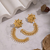 Sun 304 Stainless Steel Tassel Stud Earrings EC2553-4