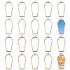 20Pcs 2 Colors Alloy Open Back Bezel Pendants FIND-CA0011-49-1