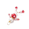 Glass Seed Beaded Mushroom Human Pendants PALLOY-MZ00824-5